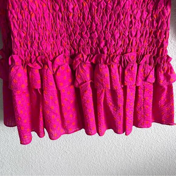 Alexis Marilena Smocked Off-Shoulder Blouson-Sleeve Dress - Picture 5 of 11